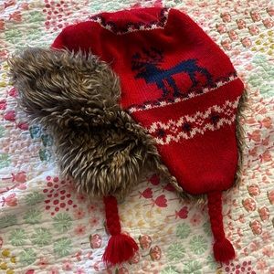 Gap Kids Trapper Hat Fleece Fur Lined